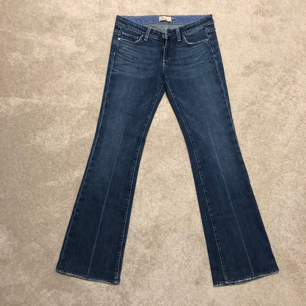 Paige laurel canyon flare jeans 28 6 vintage Rare ultra low rise